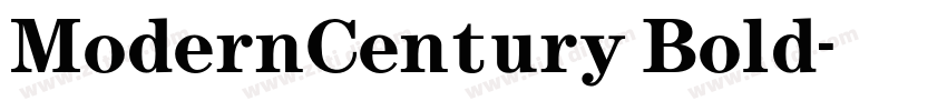 ModernCentury Bold字体转换